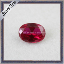 Ruby Gemas sintéticas de forma ovalada 5 # Ruby